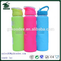 wholesale OEM glass water bottle wuth silicone sleeve